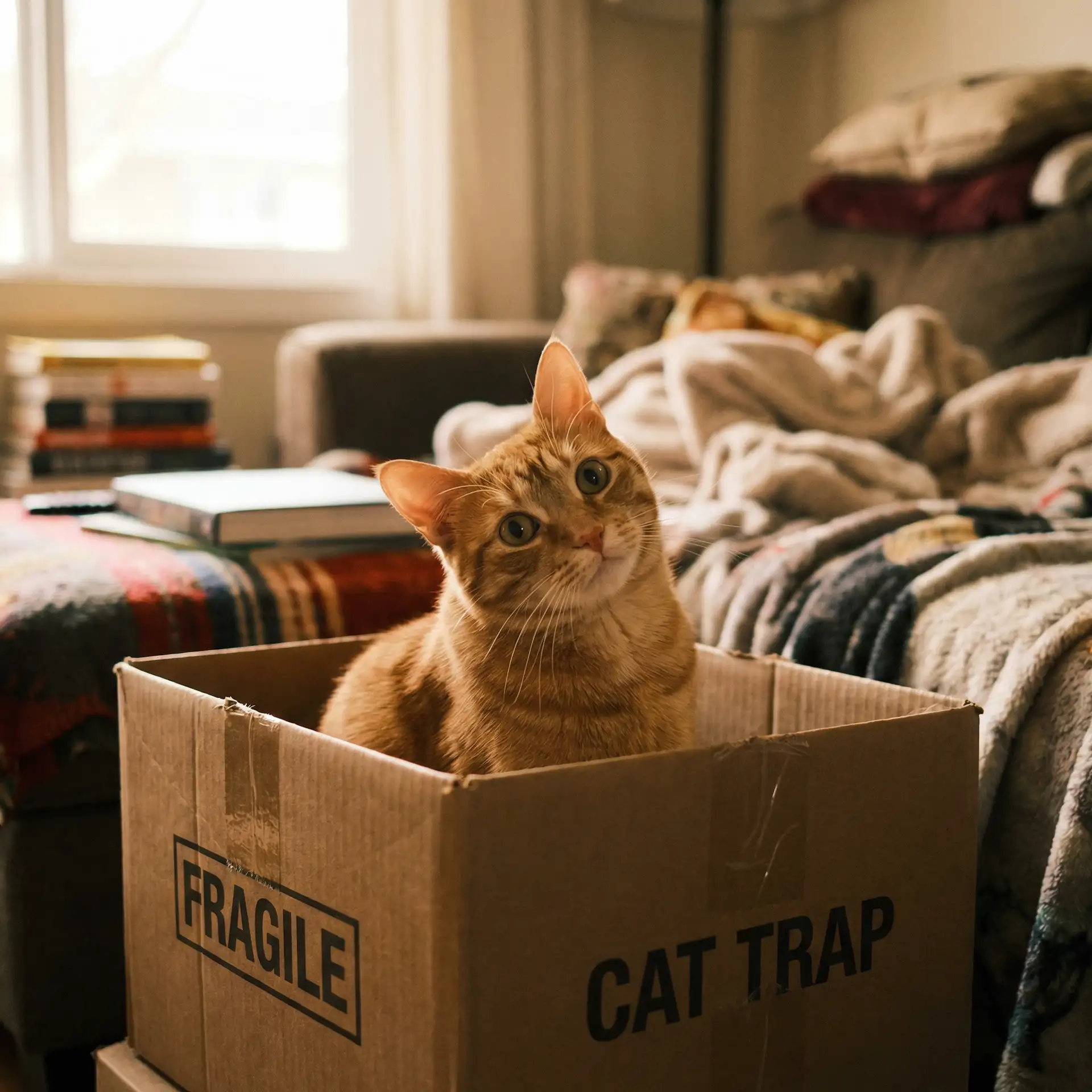 橘猫躲在纸箱里 - 黑帮老大我的365天第二部